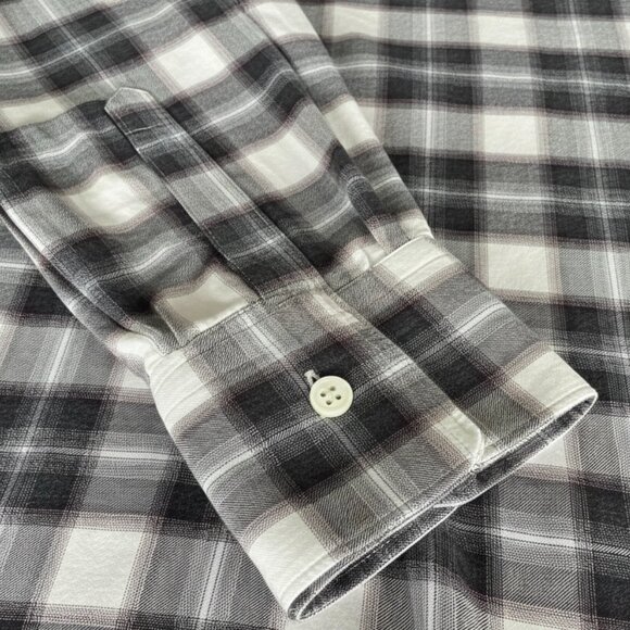 Ermenegildo Zegna Plaid Slim Fit Shirt, Fall Colors, Size M - Picture 3 of 4
